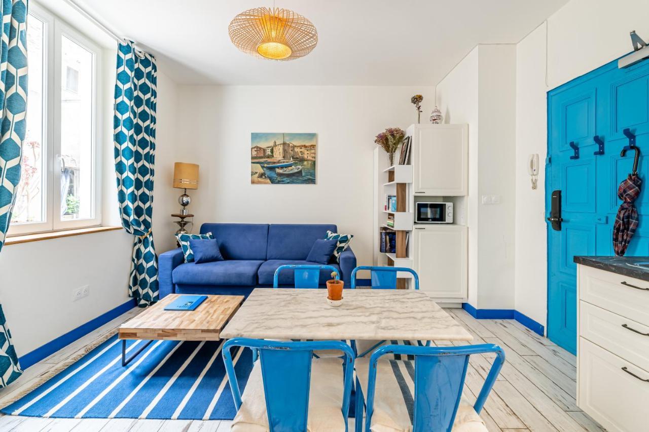 Studio Bleu 29M2, 120M Vieux-Port , Clim ,Wifi, Acces Autonome Avec Code Marsella Exterior foto